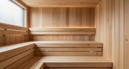 simple sleek sauna design