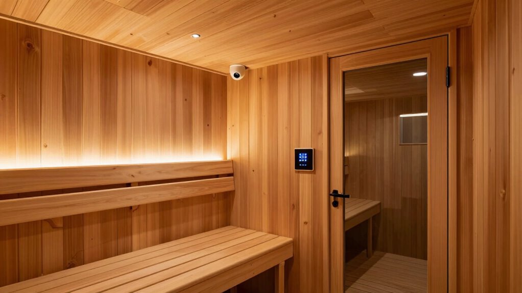 space efficient sauna organization