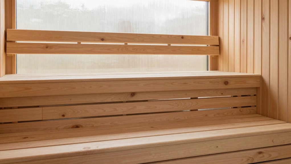 standard sauna bench height guidelines