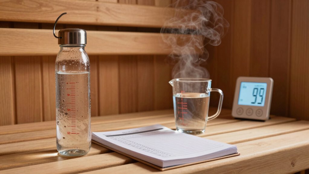 stay hydrated during sauna