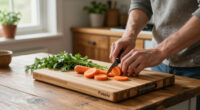 12" X 8" Fibogollo Bamboo End Grain Butcher Block Cutting Board $8