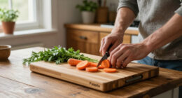 12" X 8" Fibogollo Bamboo End Grain Butcher Block Cutting Board $8