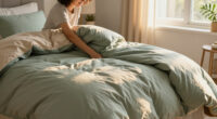 Prime Members: 7-Pc Bedsure Queen Comforter Bed Set In A Bag (Sage Green/Beige) $22.80 + Free S&H
